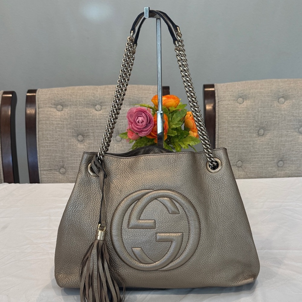 Authentic Gucci Interlocking Soho Shoulder Bag Wi… - image 2